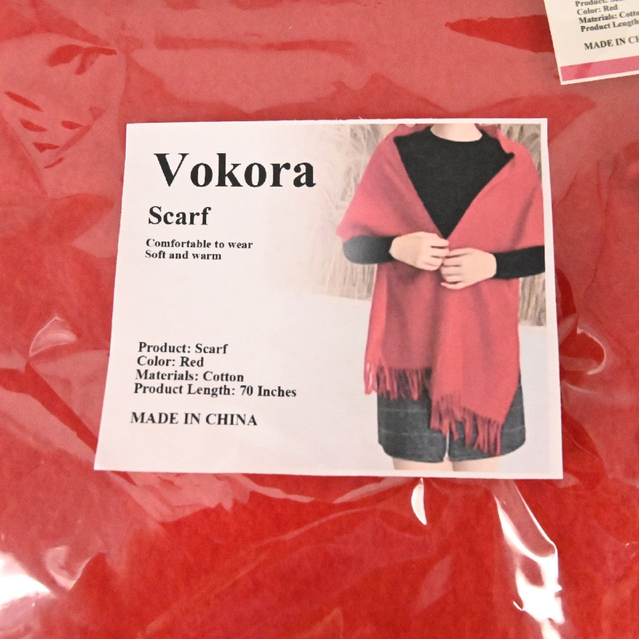 Vokora Stylish Winter Warm Scarf Soft and Comfortable Scarf Wrap Scarf