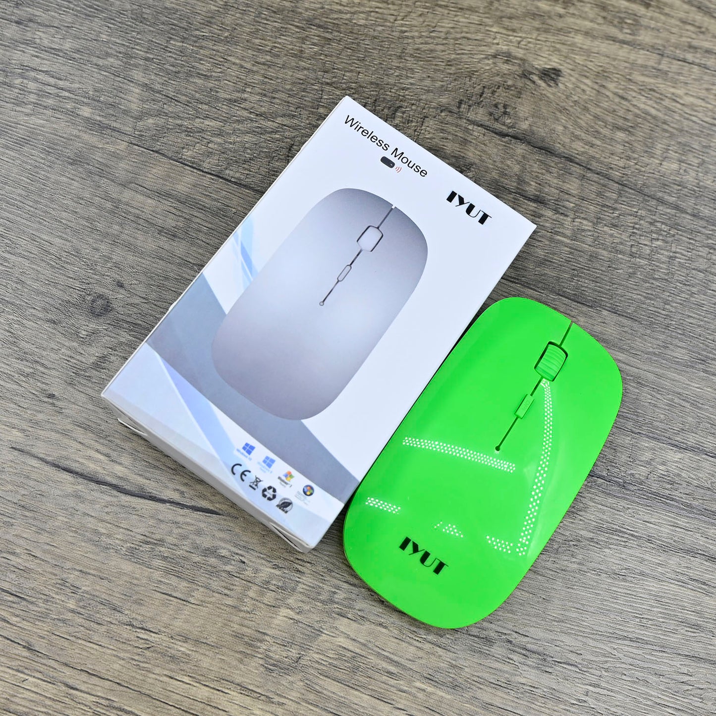 IYUT Wireless Computer Mice Bluetooth in Green Computer Peripheral Devices