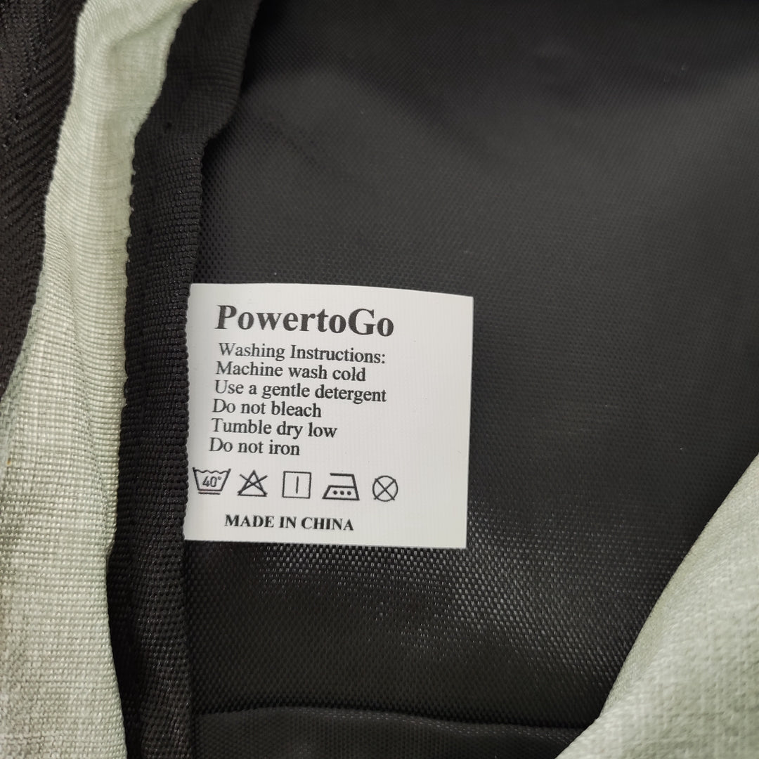 PowertoGo Travel Laptop Backpack Water Resistant Backpacks for Men, Grey