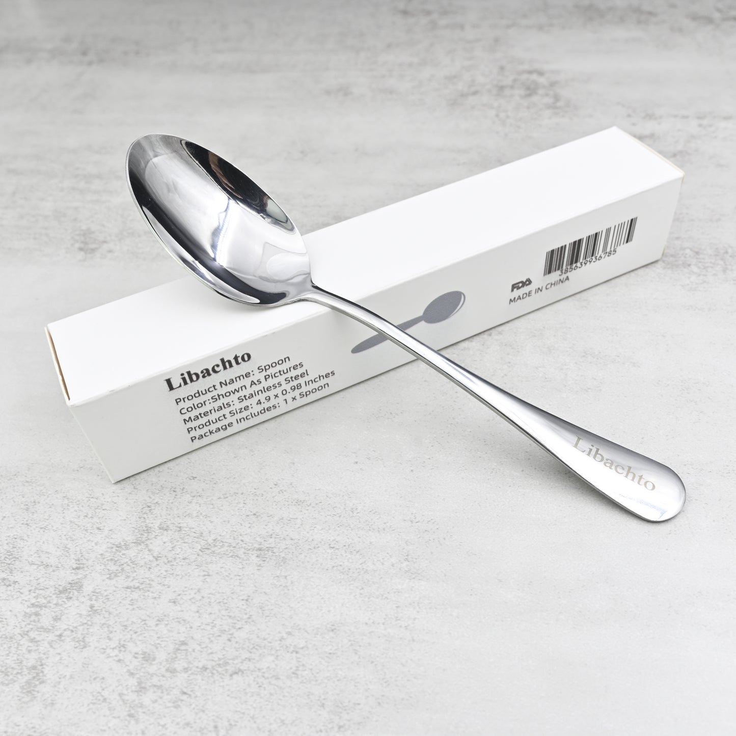 Libachto High Quality Steel Stainless Spoon Tea Coffee Soup Rice Dishware