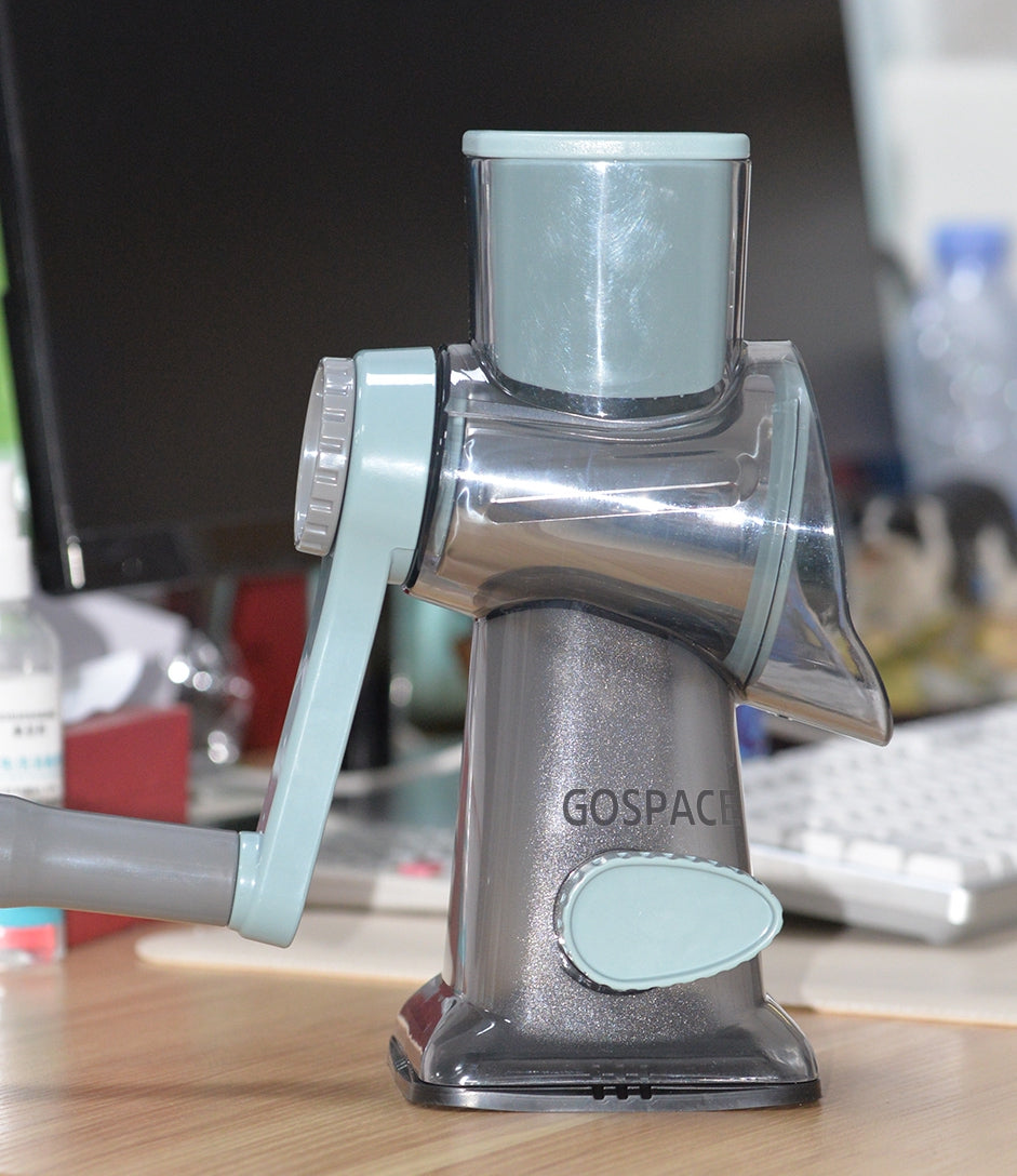 Gospace Vegetable Slicer with Handle, Manual Cutter for Fruits and Veggies