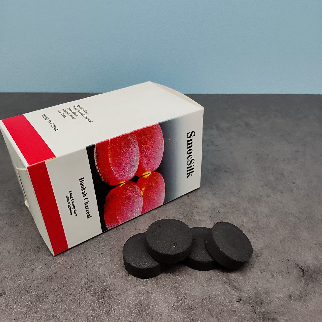 SmocSilk Premium Quality Hookah Charcoal Natural Odorless and Tasteless
