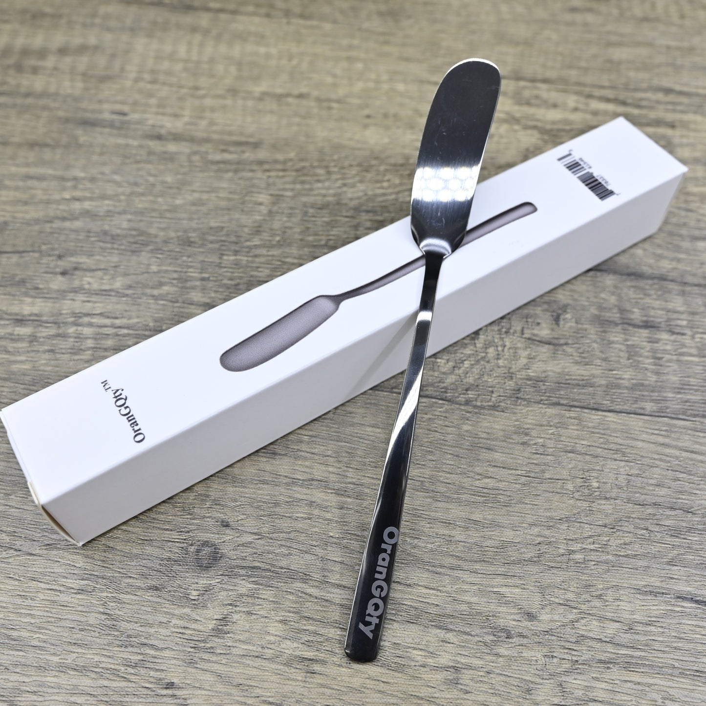 OranGQty 304 Stainless Steel Golden Butter Knife Jam Knife Long Handle Knife