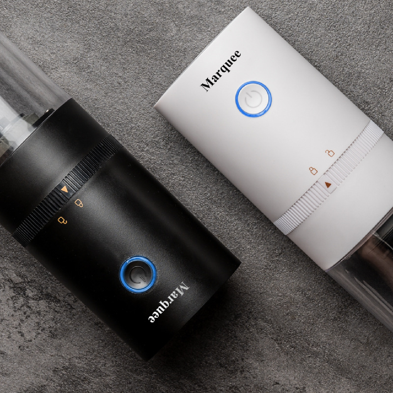 Marquee White Electric Coffee Grinder Noiseless Coffee Grinder for Latte Mocha