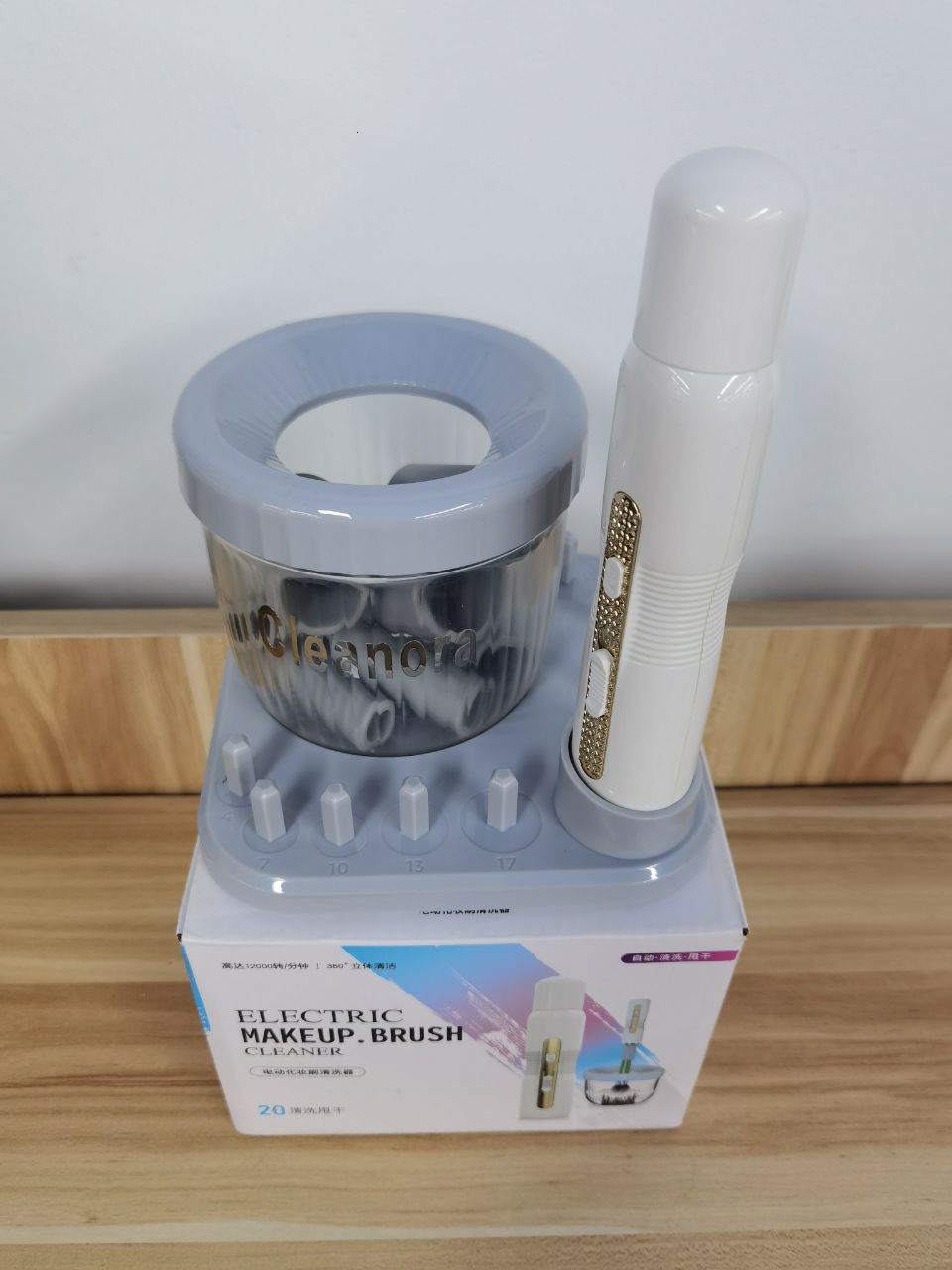 CLEANORA Electric Makeup Brush Cleaner, Dryer, Automatic Makeup Brush Cleaner, Quick Spin