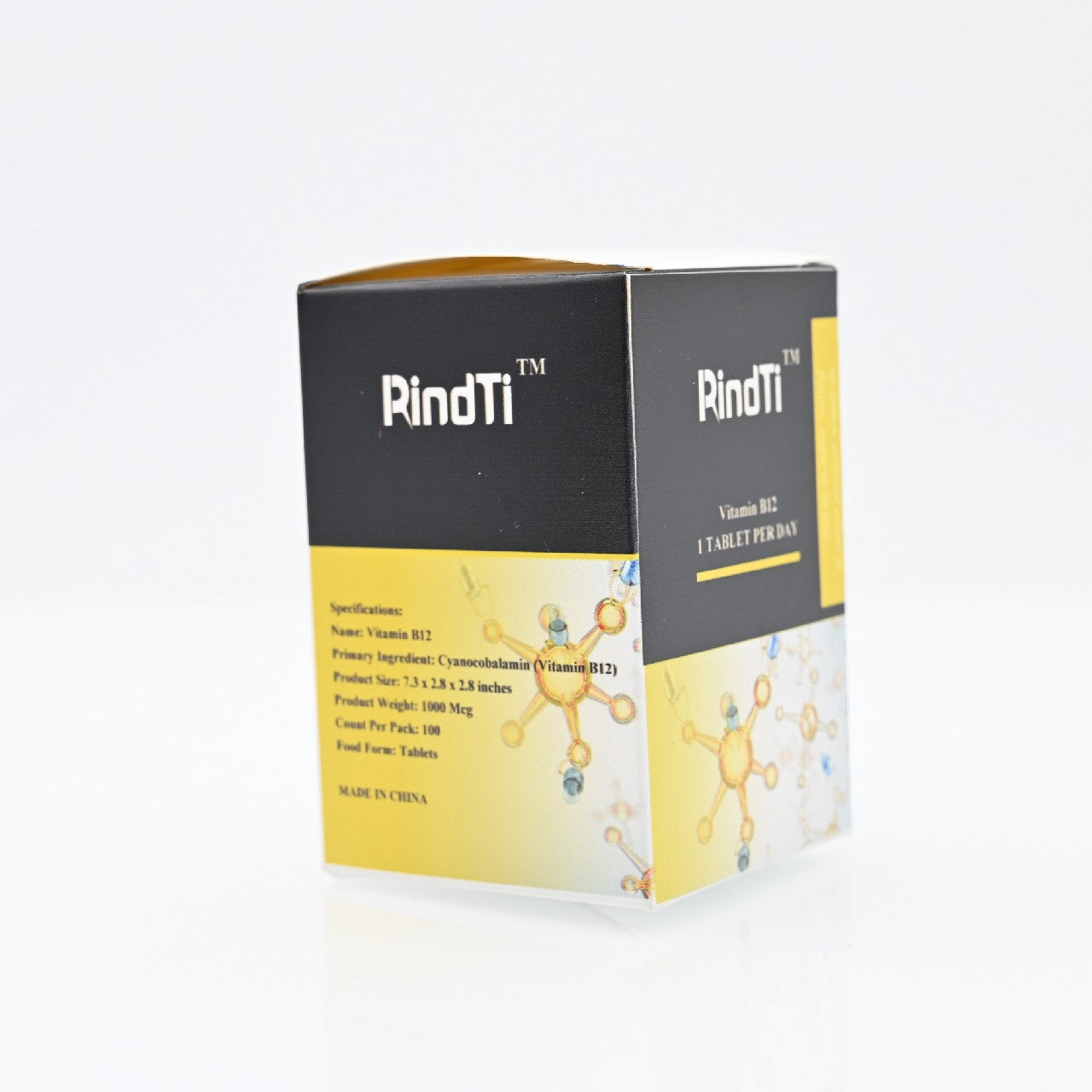 RindTi Vitamin B12 Promotes Metabolism Improves Immunity, 100 Capsules