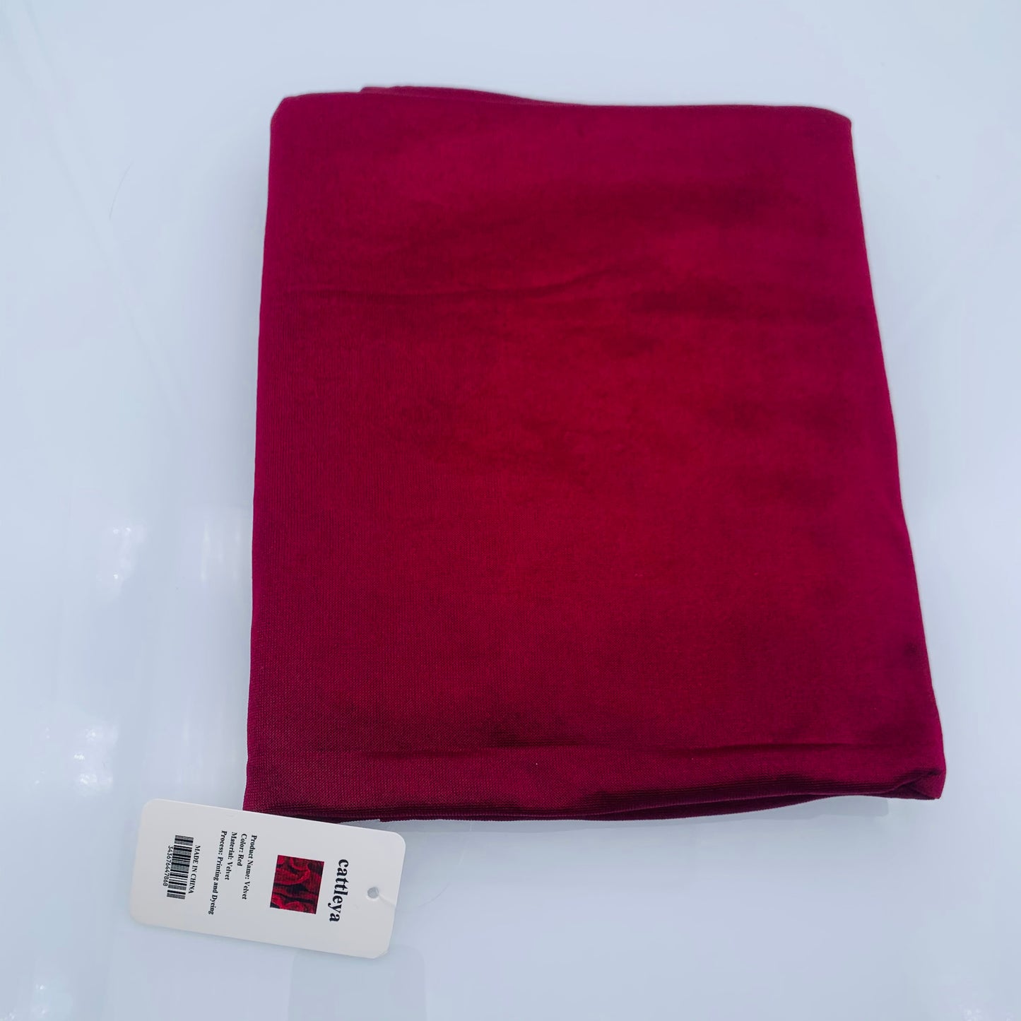 cattleya Red Velvet Cloth Tablecloth Velvet Thickened Stage Screen Curtain Sofa Fabric