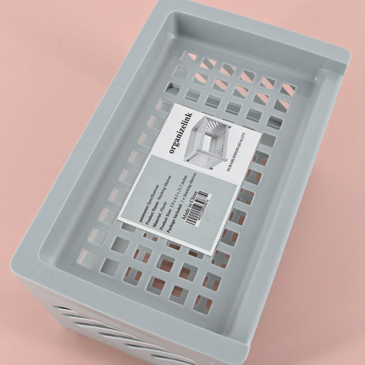 organizelink Double Storage Rack for Kitchen Tableware Shelves Home Bathroom Storage Shelves