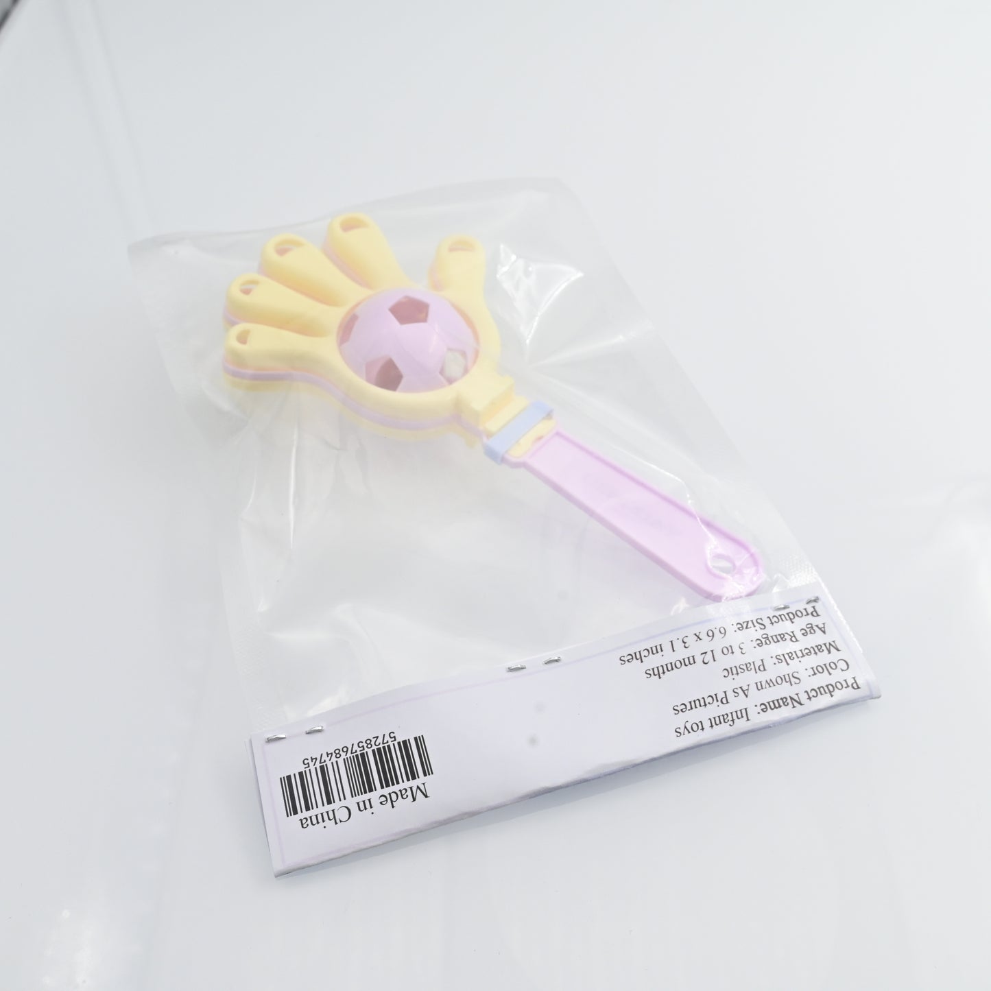 GENUOVA Infant Toys Fashion Colorful Bells Hand Clapper Children Clapping Toy