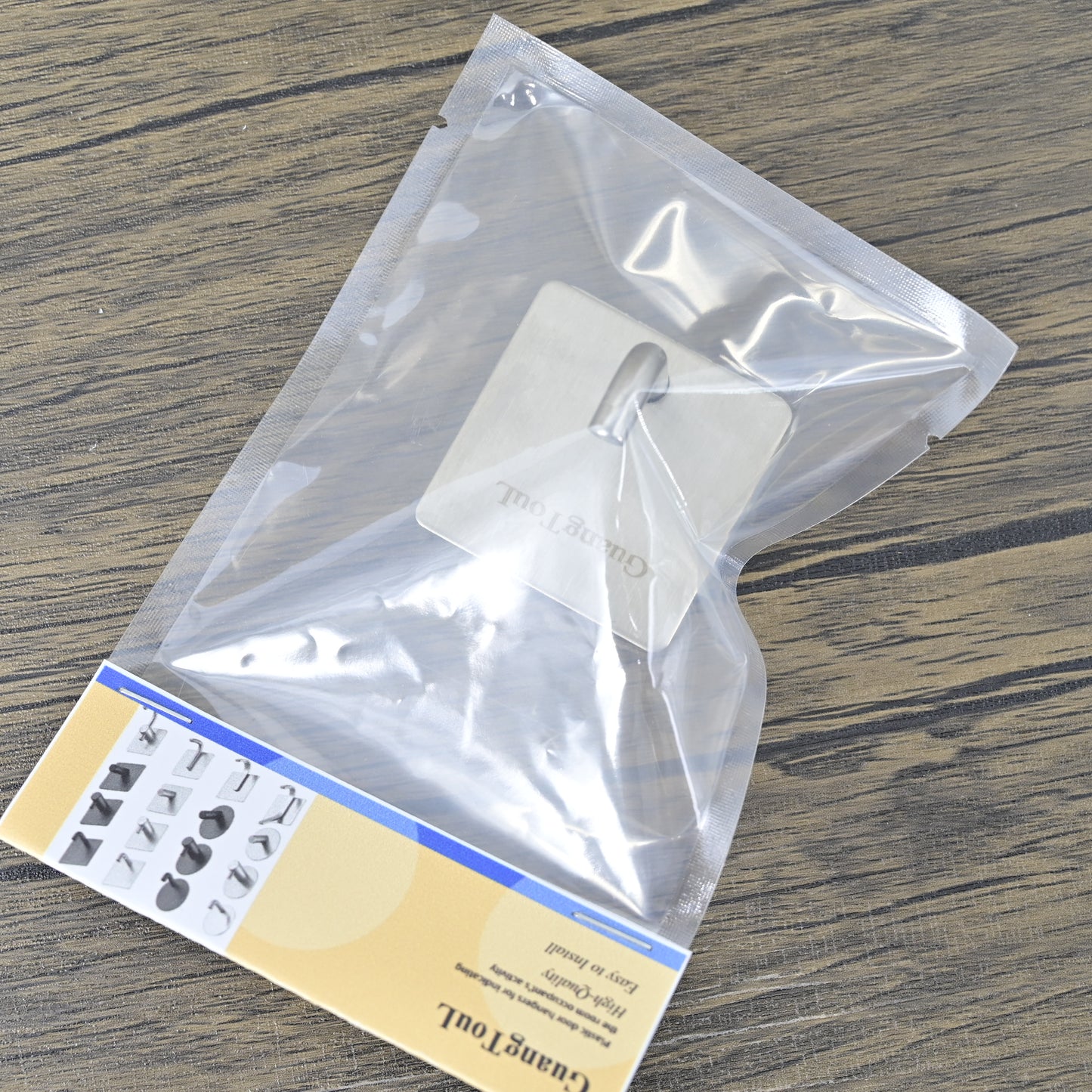 GuangTouL Metal Hooks Stainless Steel Punch-free Hook in Silver