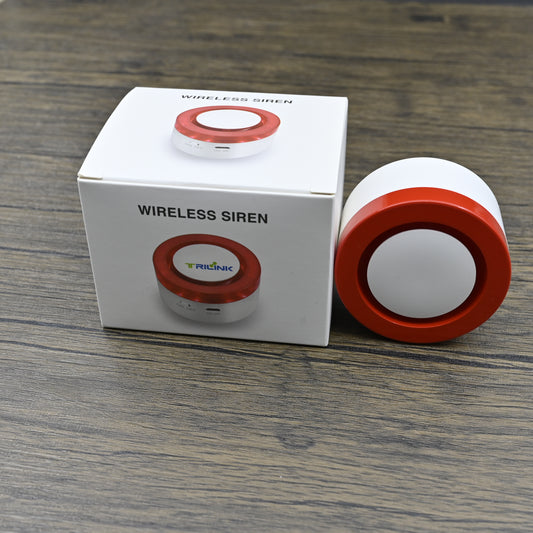 TRILINK Sound Alarms Wireless USB Siren Alarm Detector Sensor Wireless Sound Light Alarm