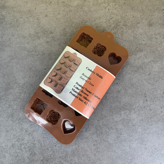 Homtas Non Stick Silicone Chocolate Molds Cookery Molds