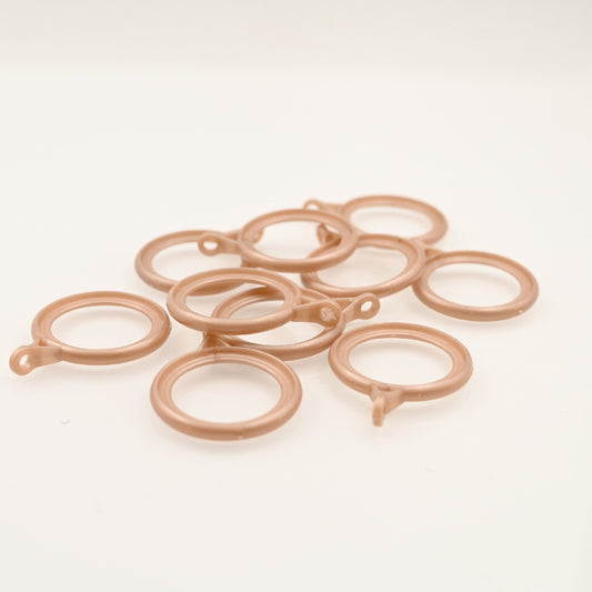xiaoxiaozhijia PP Curtain Rings, Rose Gold, Durable and Easy to Install
