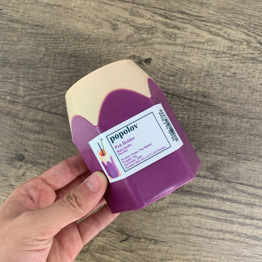 popolov Pen Holder for Desk Purple