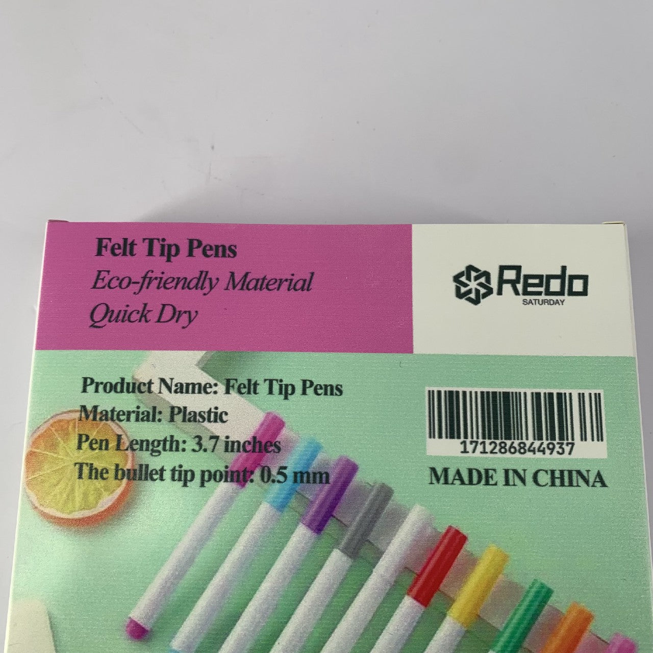 Redo Saturday Felt Pens High Quality Colored Felt Pens for Drawing Diary School