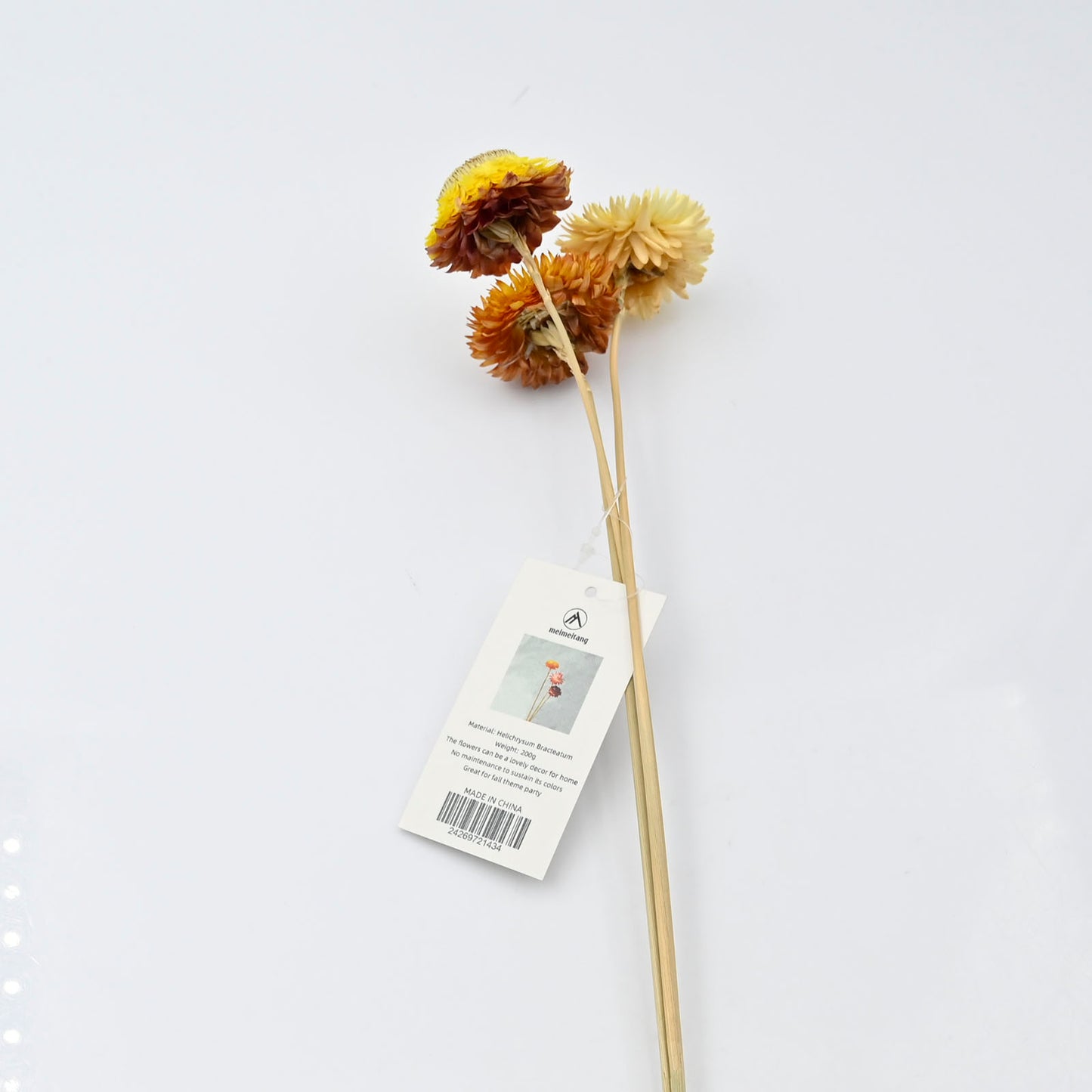 Meimeitang 1 Piece Dried Flower in Yellow