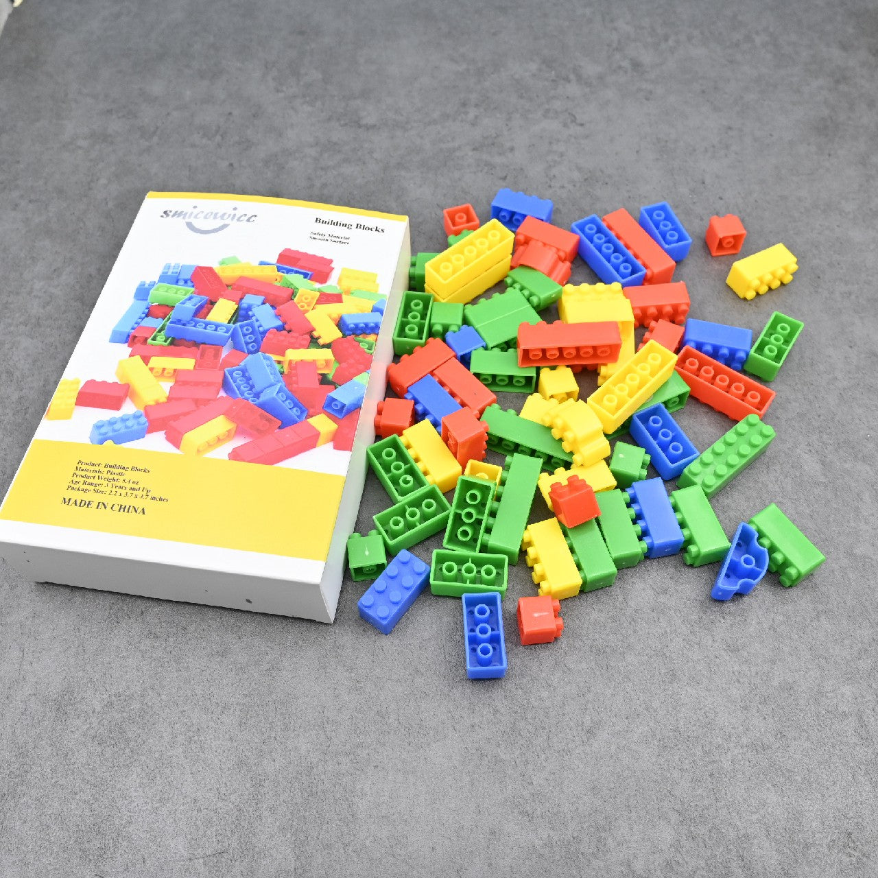 smicewicc Plastic Building Blocks Construction Toy Education Toys for Kids