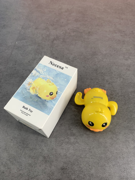 Necesa Bath Toy for Toddlers Wind Up Big-eyed Yellow Duck