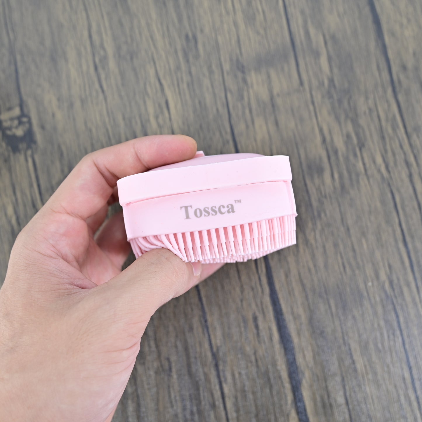 Tossca Soft Silicone Dog Brush in Pink