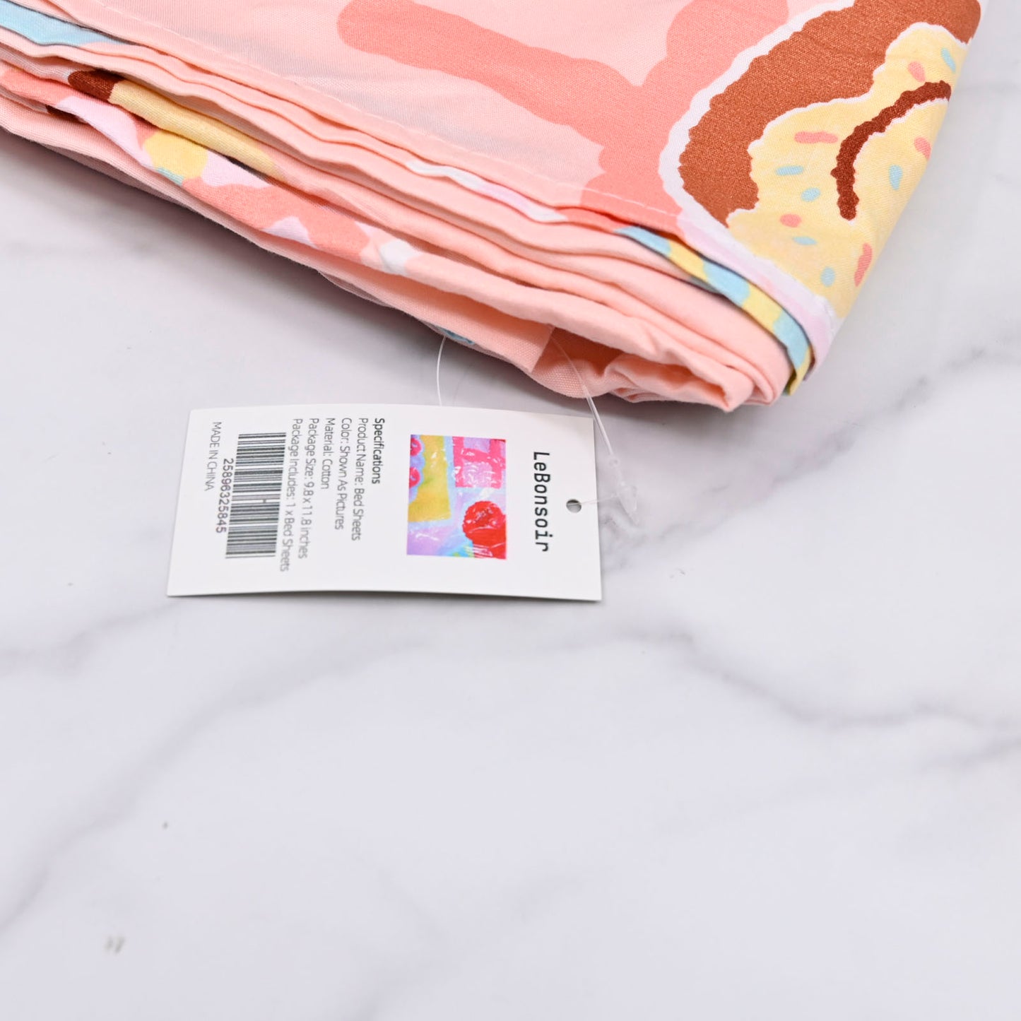 LeBonsoir Cotton Bed Sheets Cartoon Sheet Fitted Sheets for Single Bed