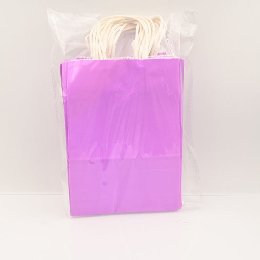 GBD Paper Party Favors Bags with Handles for Birthday Wedding Gift, Pink