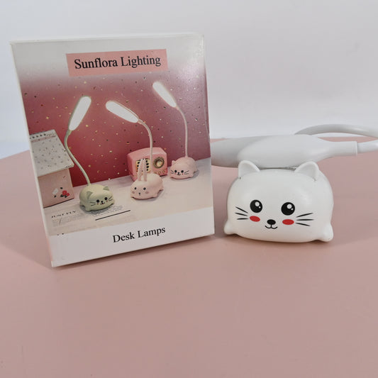 Sunflora Lighting Small Cute Desk Lamp for Children Cat Lamp