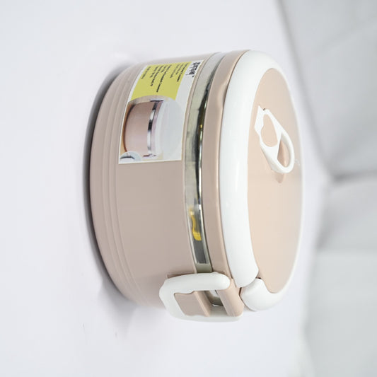 Stainless Steel Round Insulated Container Lunch Box for Food In PInk