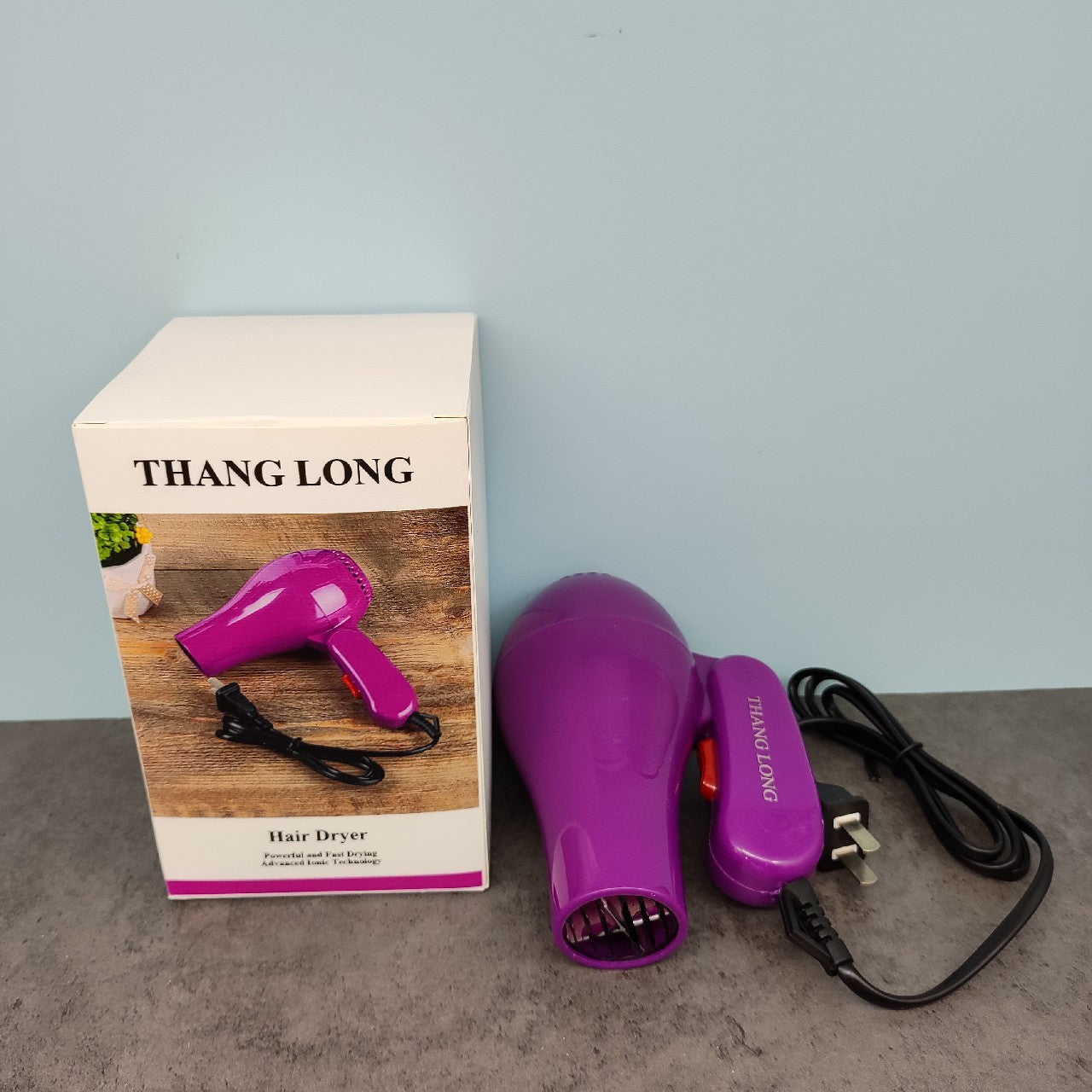 THANG LONG Professional Hair Dryer Compact Blow Dryer for Quick Drying, Purple