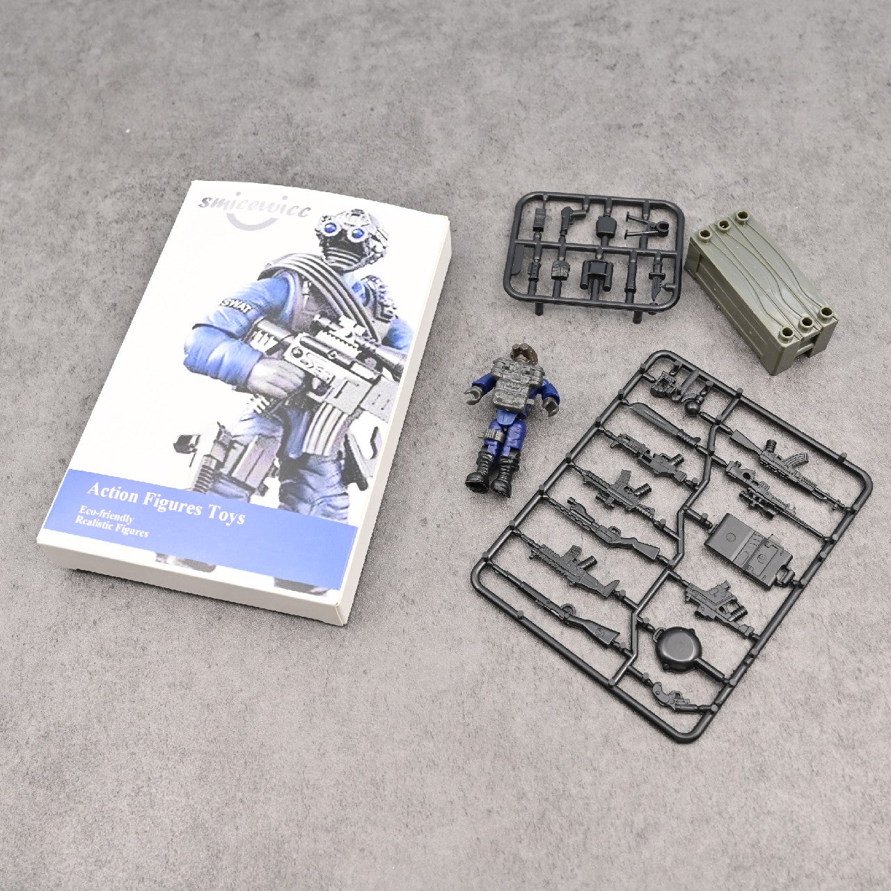 smicewicc Action Figures Toys Army Toy for Boys with Weapon Easter Gift for Kids