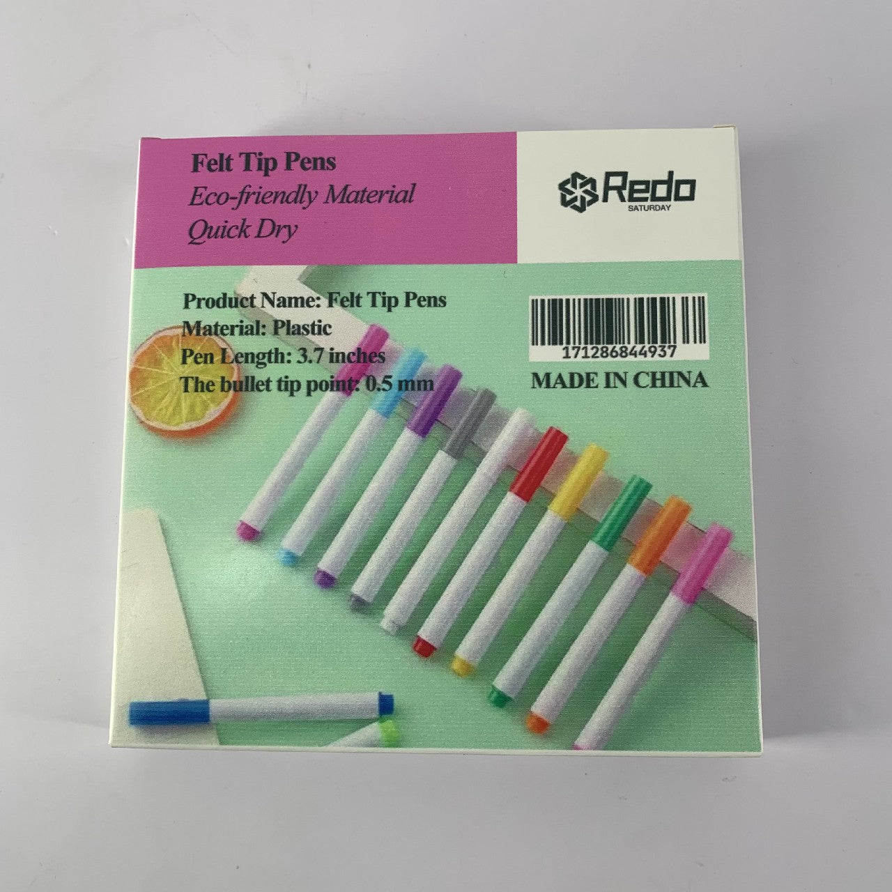 Redo Saturday Felt Pens High Quality Colored Felt Pens for Drawing Diary School