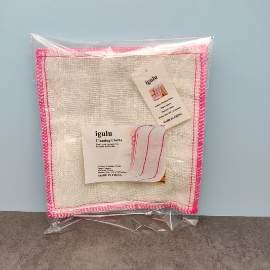 igulu PC Cloth for Cleaning for Kitchen Dishes Thick and Lint Free Cotton Cloth