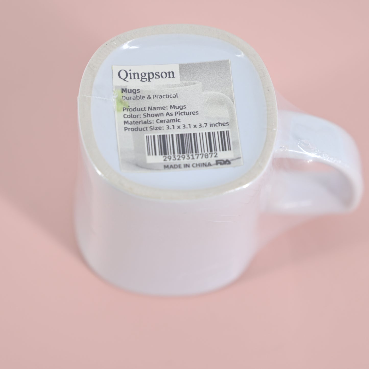 Qingpson Ceramic Mug Coffee Milk Cup Creative Present Cute Gift