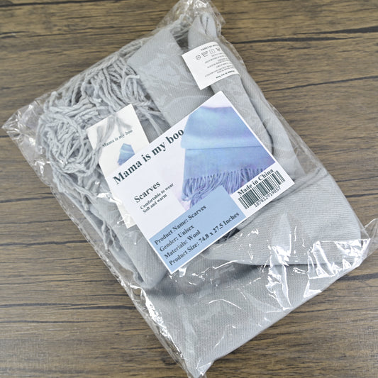 Mama is my boo Autumn and Winter Scarf Cashmere Scarf Shawl Dual-use Thick Couple Scarf