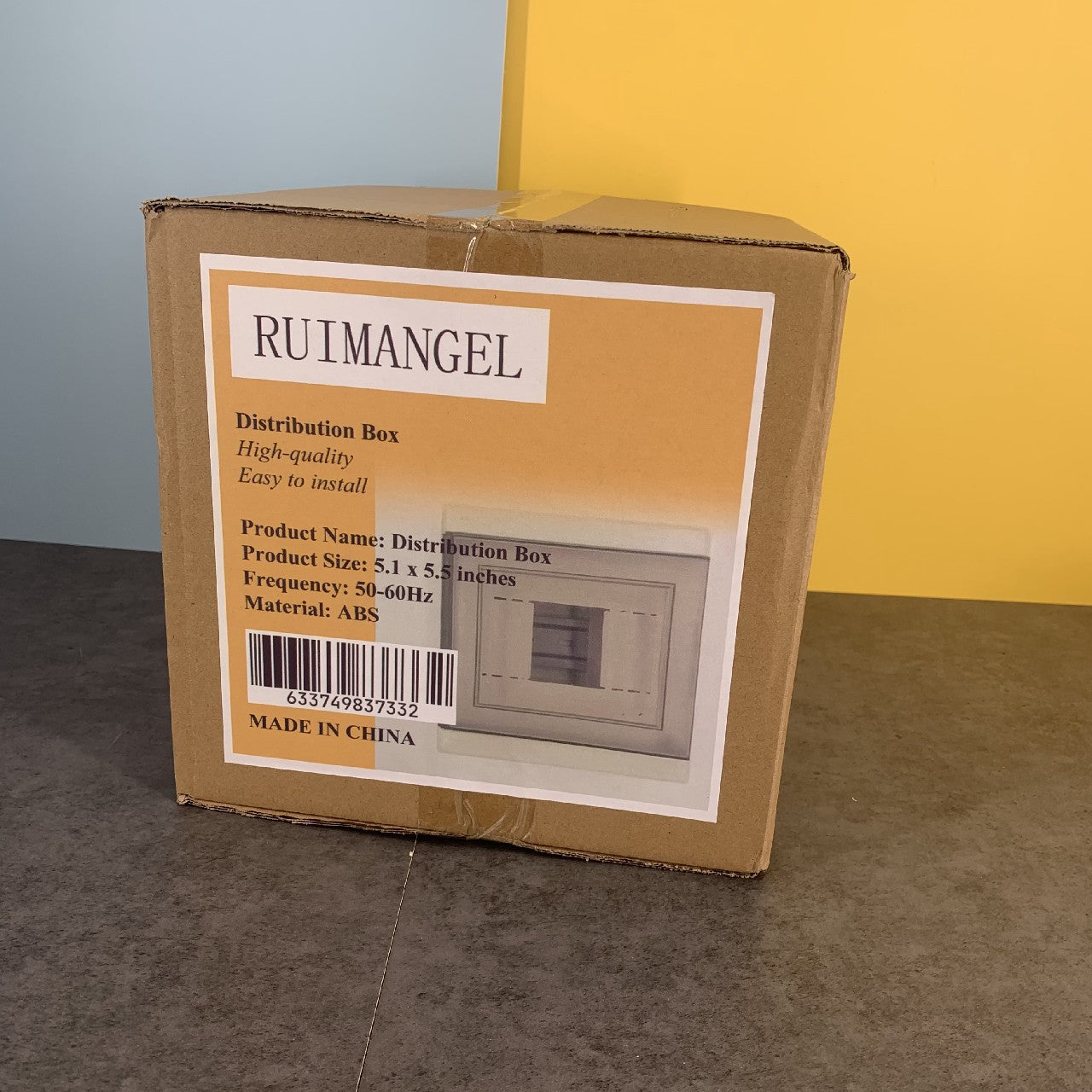 RUIMANGEL Type D Economic Distribution Box 2-5 Plastic Strong Electric Distribution Box ABS for Circuit Breaker Indoor