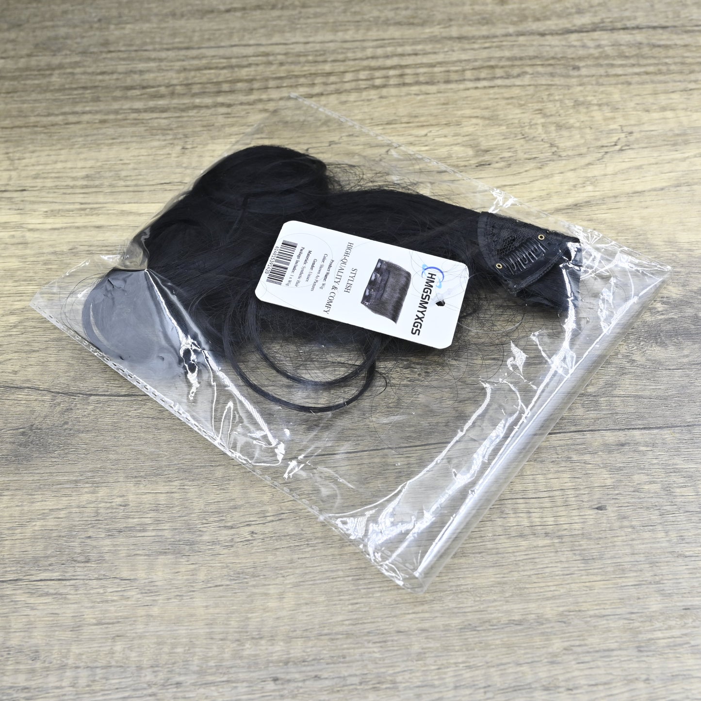 hmgsmyxgs Straight Black 50 Cm Synthetic Hair Wigs False Hair