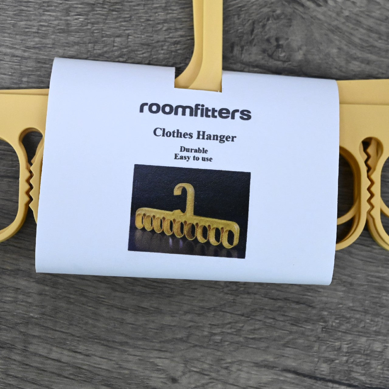 ROOMFITTERS Anti-Slip Storage Hanger, 9-Hole Sock Hangers, Household Clothes Drying Rack In Yellow