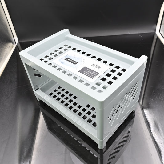 SYFXZZDS Double Storage Rack Shelves for Storage Kitchen Tableware Shelves Home Bathroom Storage Rack