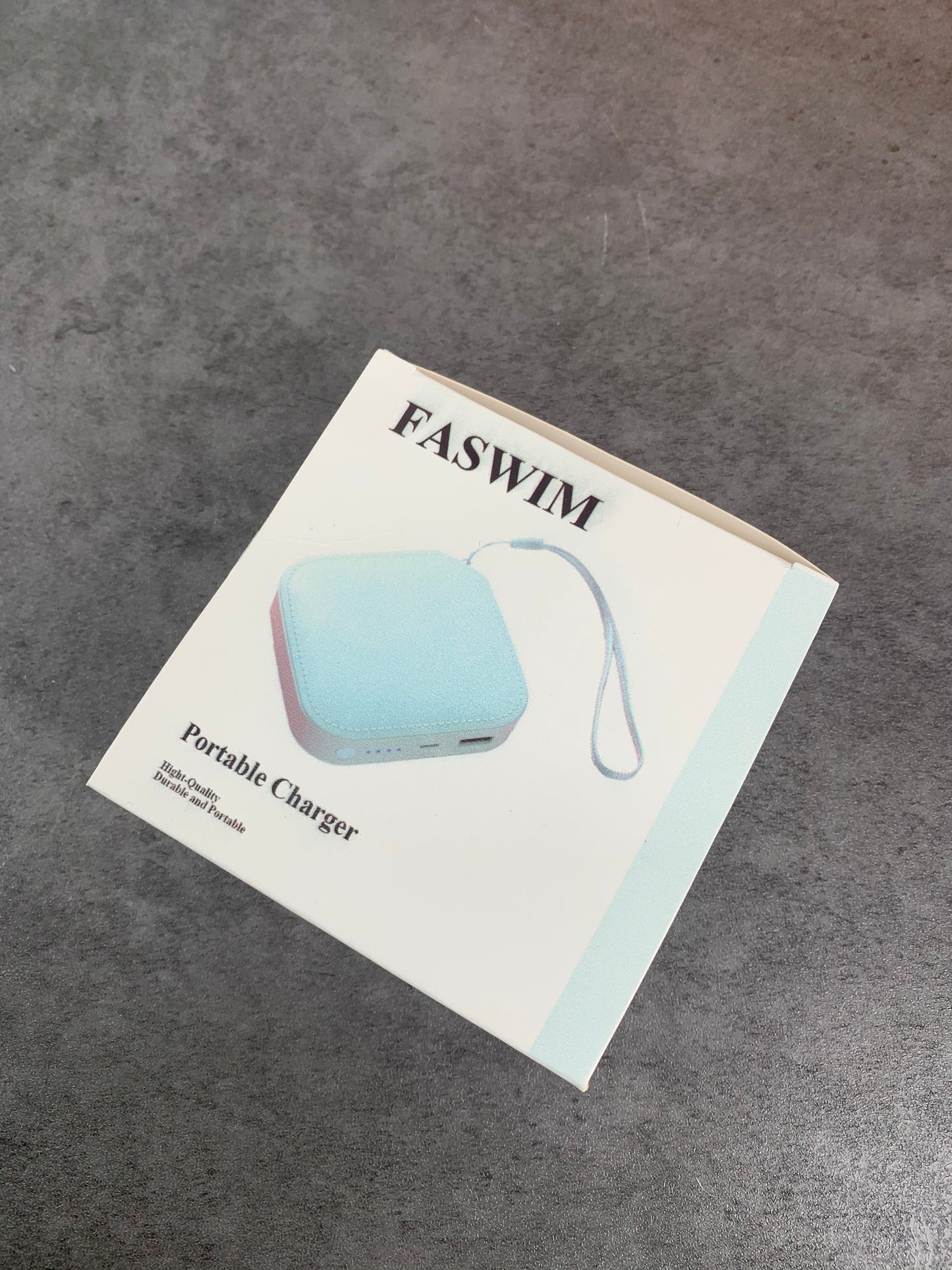 FASWIM Mini Power Bank Portable Large Capacity Power Bank Blue23.99
