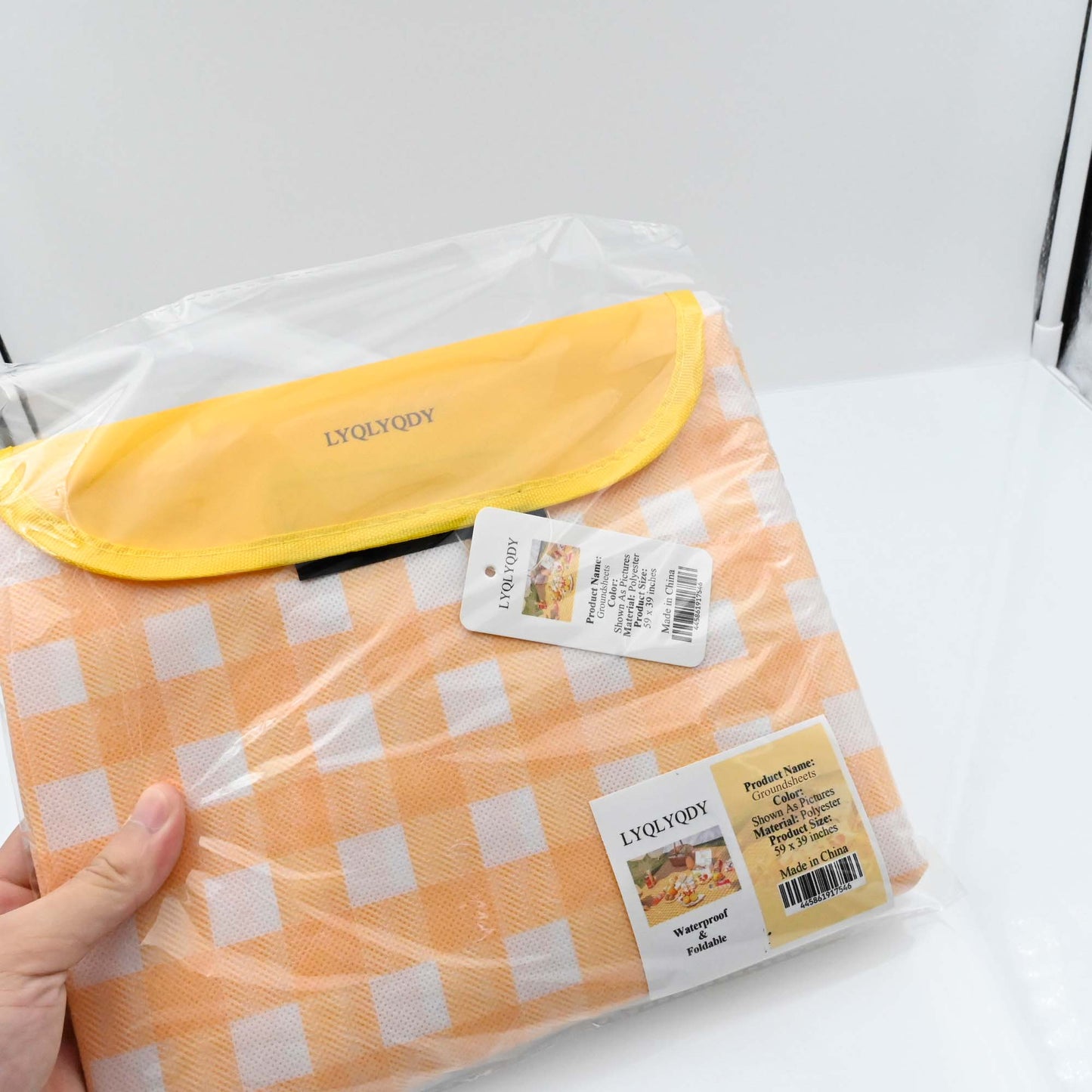 LYQLYQDY Groundsheets Picnic Portable Foldable Plaid Blanket Groundsheet Waterproof Sheet