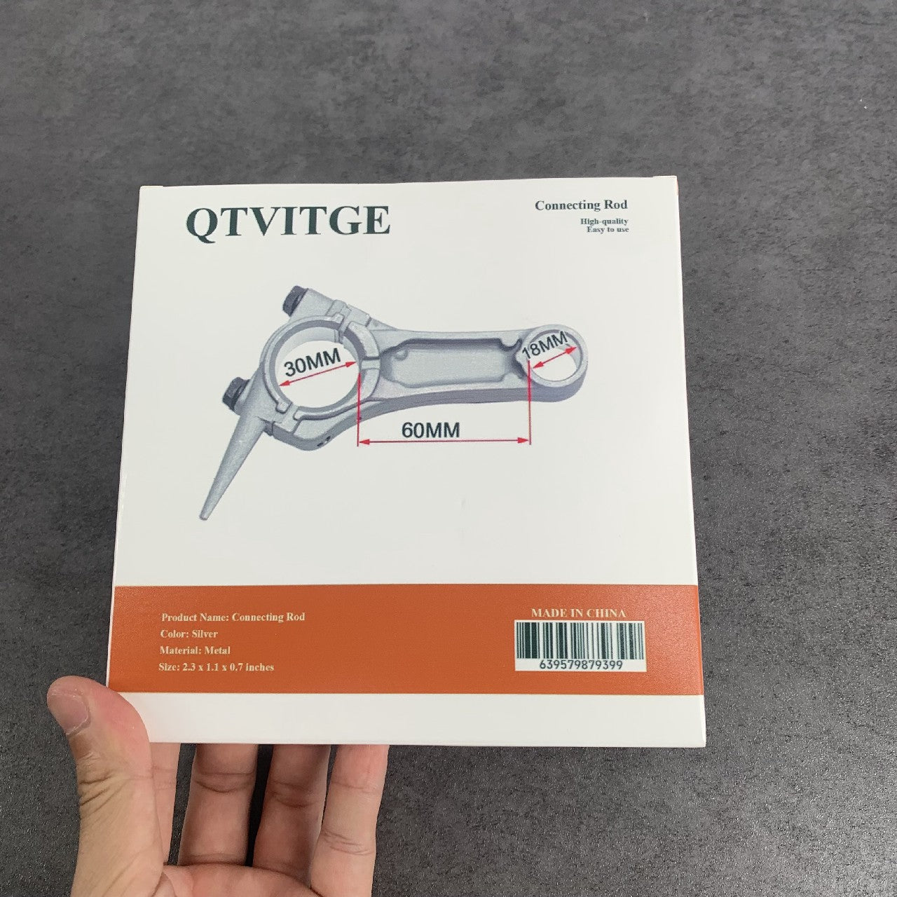 QTVITGE Metal Connecting Rod Engine Connecting Rod Replacement, Universal