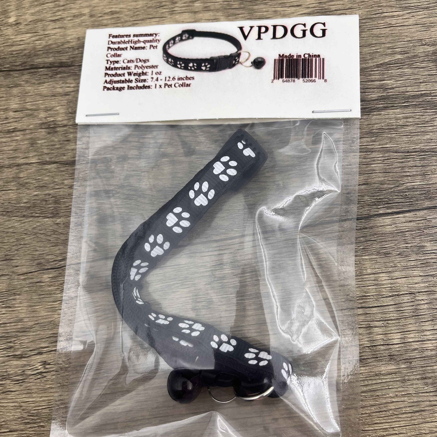 Vpdgg Adjustable Reflective Cat Dog Collar Pet Collar Pet Printing Collar Pet Necklace