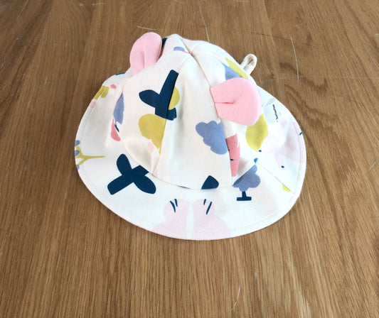 DuoMiaoMiao Baby Cartoon Sun Hat, Summer Seaside Outdoor Play Hat 6 Months to 3 Years Old Girl Hat