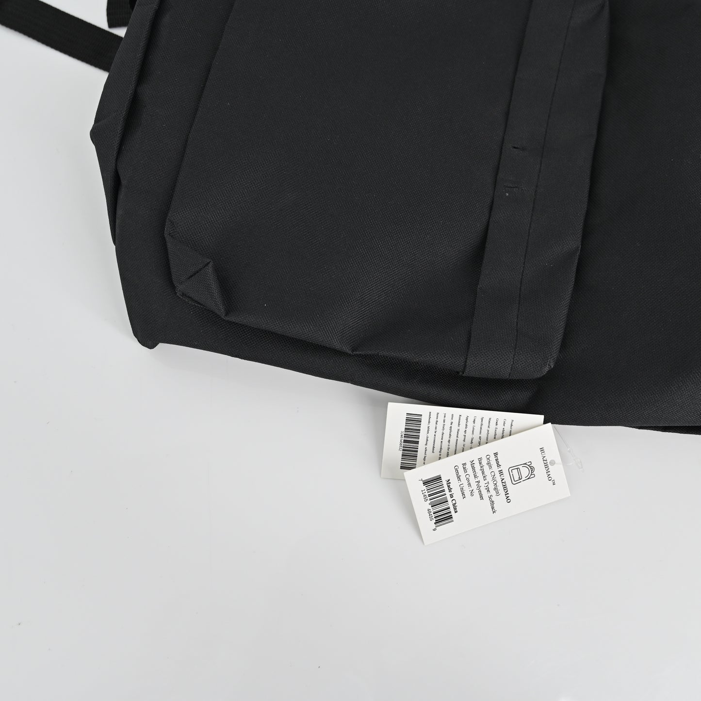 HUAZHIMAO Unisex Backpacks in Black