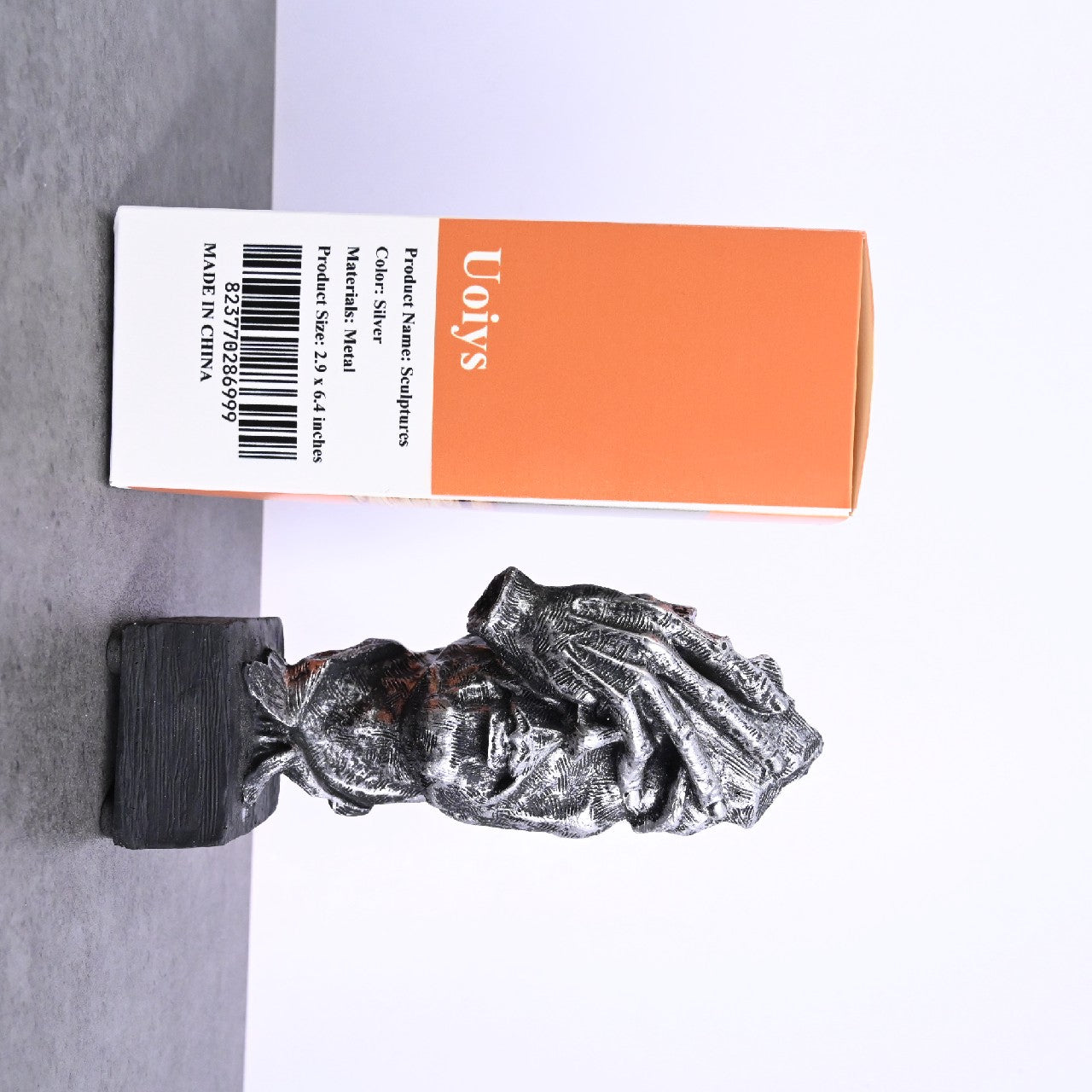 Uoiys Sculptures of Metal Retro Simple Sculpture Craft Ornament Wine Cabinet Desktop Decoration