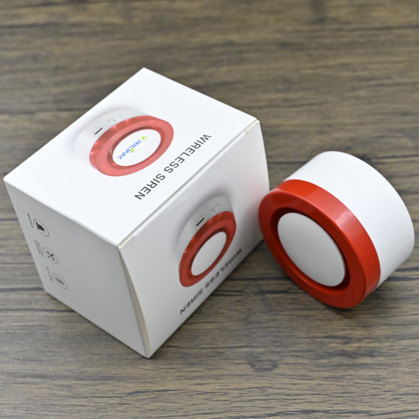 TRILINK Sound Alarms Wireless USB Siren Alarm Detector Sensor Wireless Sound Light Alarm