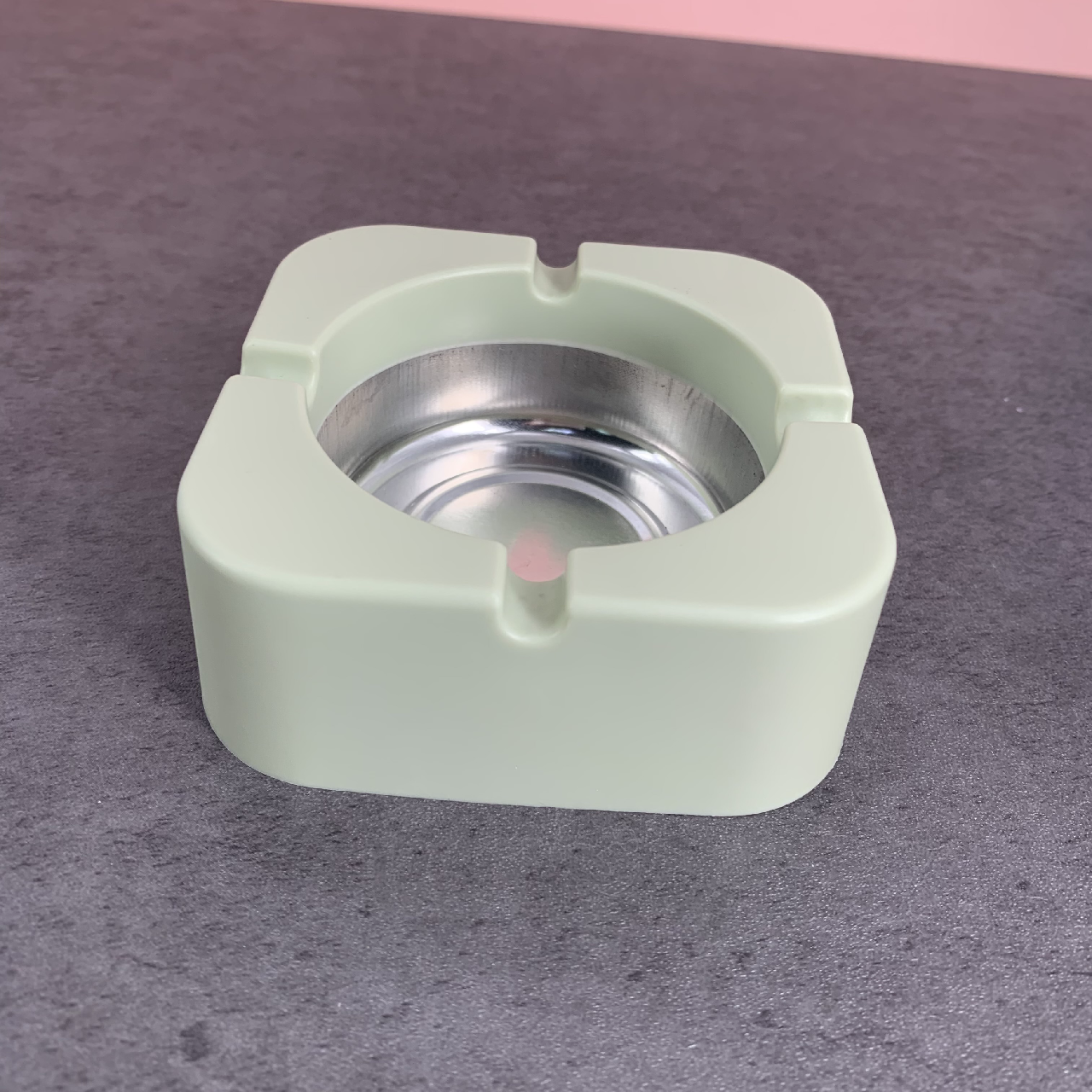 Spicy Dew Square Ashtray Thickened Ashtray For Living Room Terrace Outdoor Decoration In Green