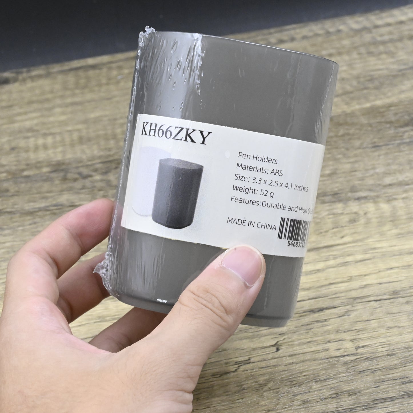 KH66ZKY Pen Holder for Desk in Grey