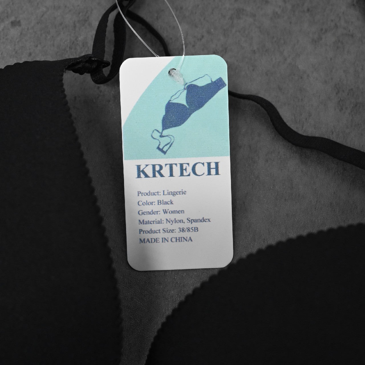 KRTECH Black High Quality Lingerie Smart & Sexy Women's Lingerie