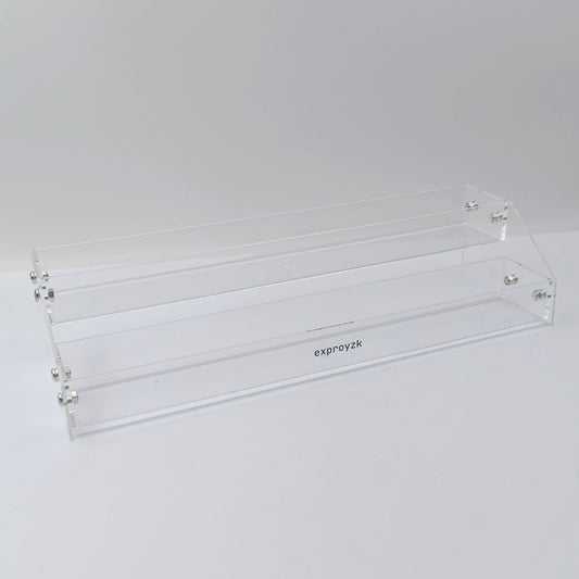 exproyzk 2 Layer Wide Groove Jewelry Display Stand Holder Display Racks