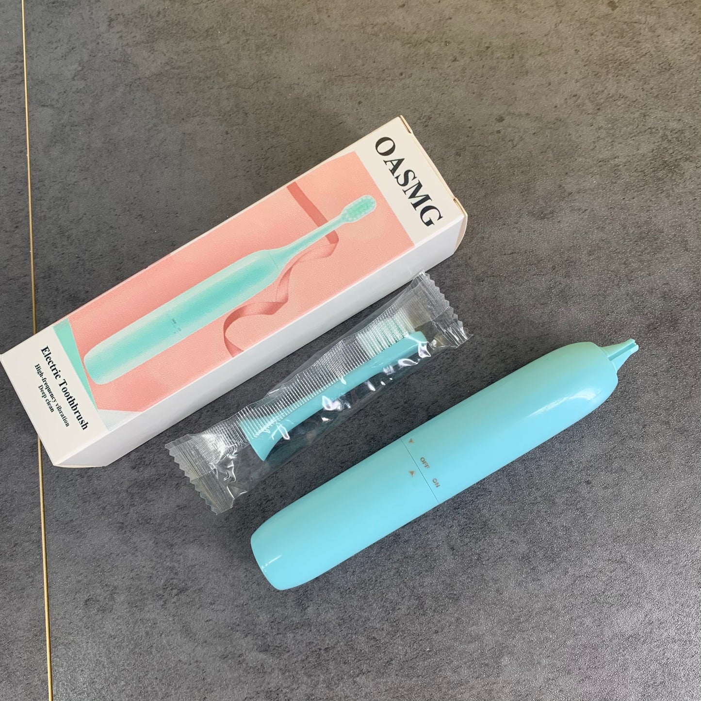 OASMG Blue Electric Toothbrush for Adults and Kids Smart Cleaning and Whitening